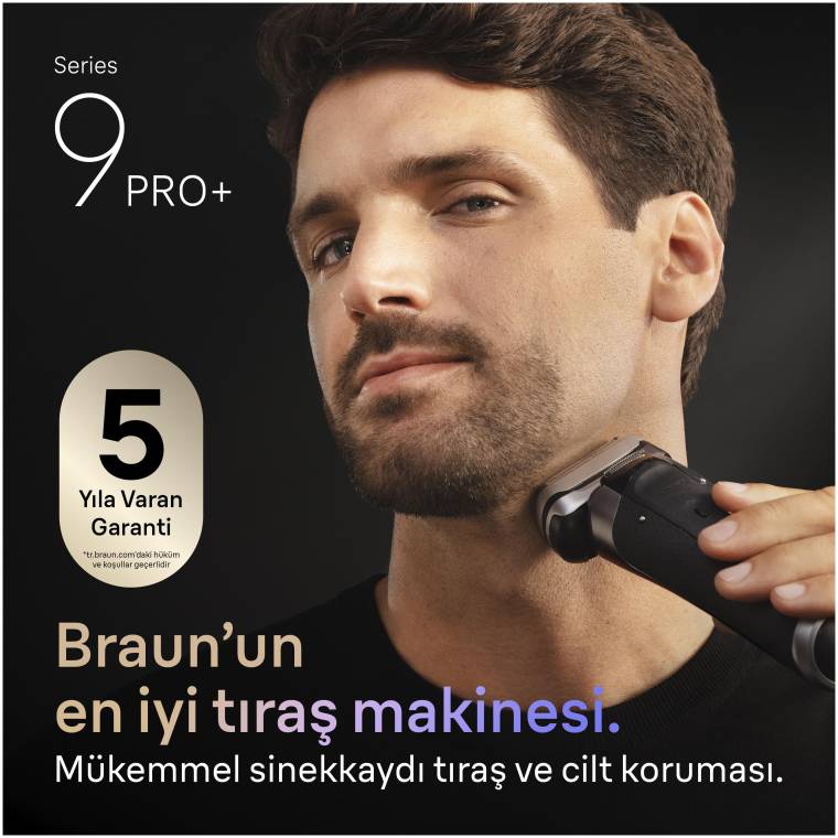 Braun Series 9 PRO+ Elektrikli Tıraş Makinesi, Islak ve Kuru, Şarj Standı, 9615S - 2