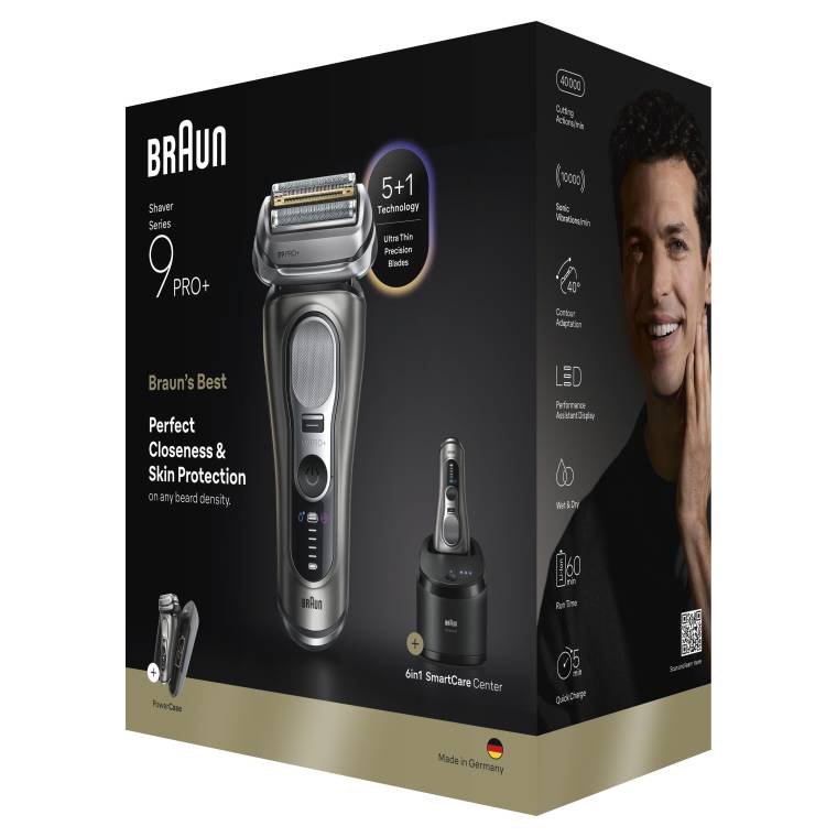 Braun Series 9 PRO+ Elektrikli Tıraş Makinesi, Islak ve Kuru, SmartCare Merkezi, 9675CC - 8