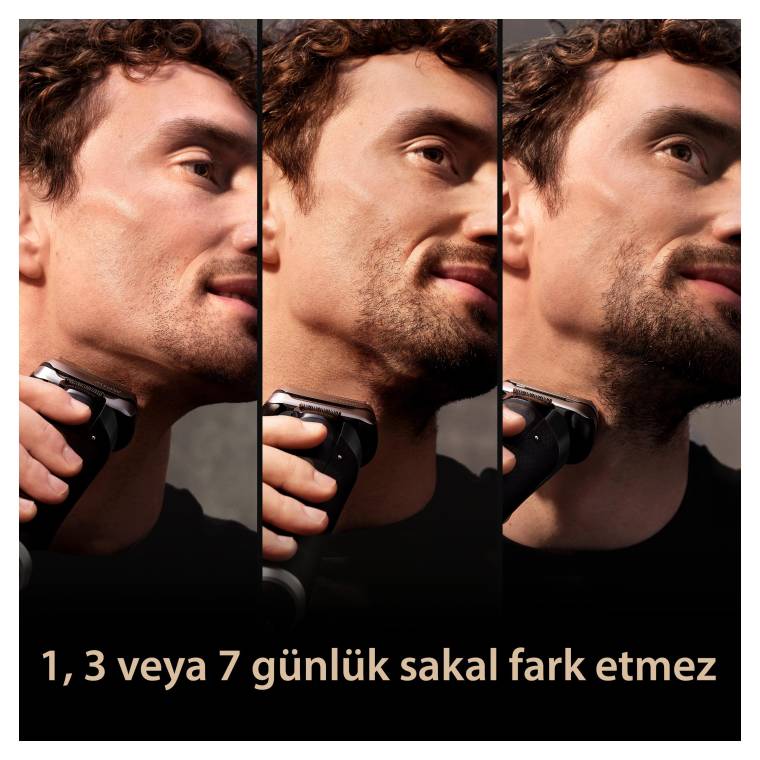 Braun Series 9 PRO+ Elektrikli Tıraş Makinesi, Şarj Standı, Islak ve Kuru, 9519s, Altın Rengi - 5