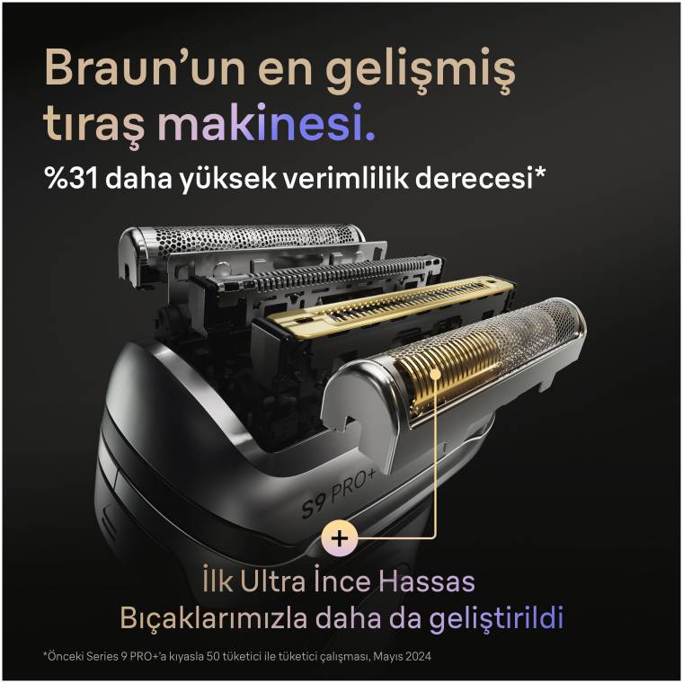 Braun Series 9 PRO+ Elektrikli Tıraş Makinesi Yedek Başlığı, 96M - 5