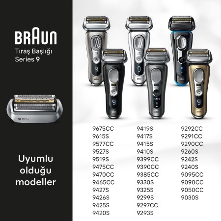 Braun Series 9 PRO+ Elektrikli Tıraş Makinesi Yedek Başlığı, 96M - 2