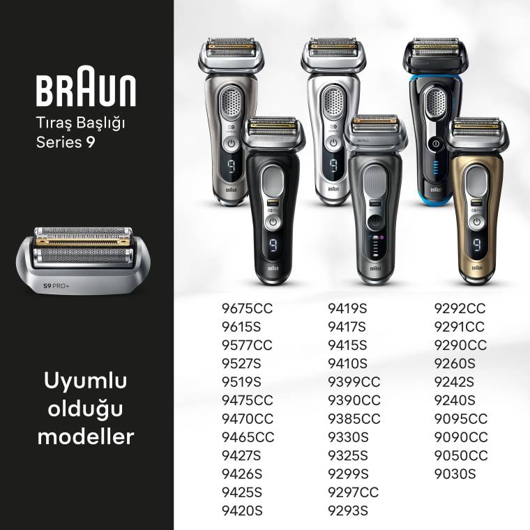 Braun Series 9 PRO+ Elektrikli Tıraş Makinesi Yedek Başlığı, 96M - 2