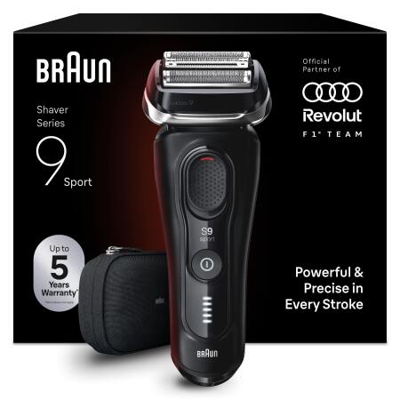 Braun Series 9 Sport Elektrikli Tıraş Makinesi, Islak ve Kuru, 60 dakikaya kadar, 9110s