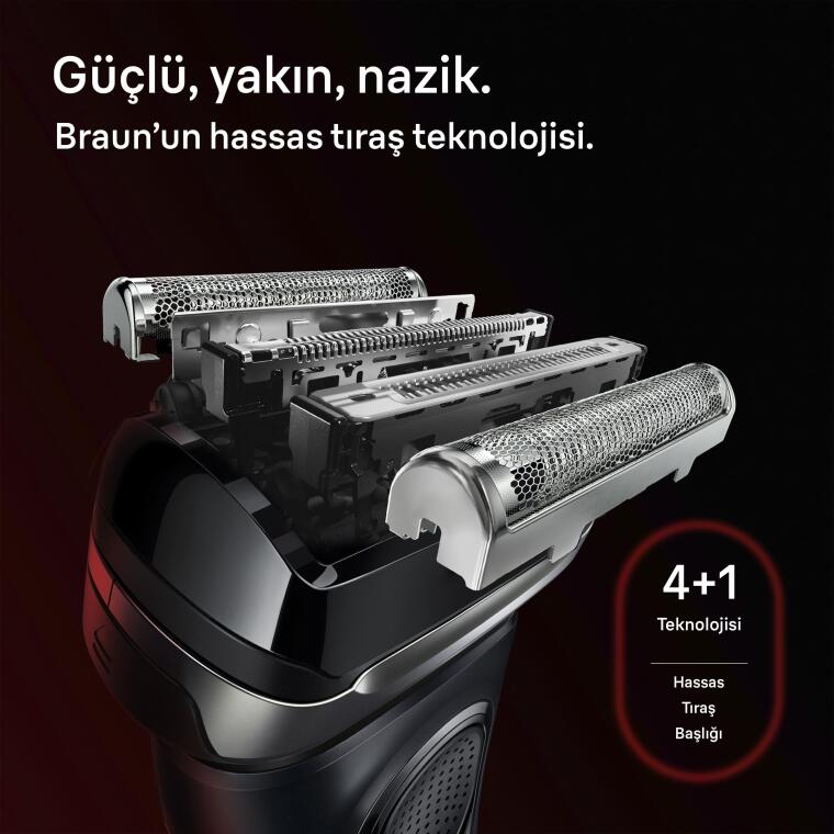 Braun Series 9 Sport Elektrikli Tıraş Makinesi, Islak ve Kuru, 60 dakikaya kadar, 9110s - 3
