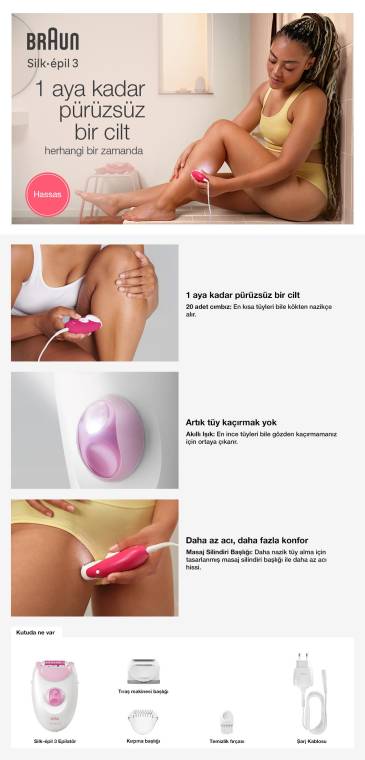 Braun Silk-épil 3 3-031 Epilatör - 10