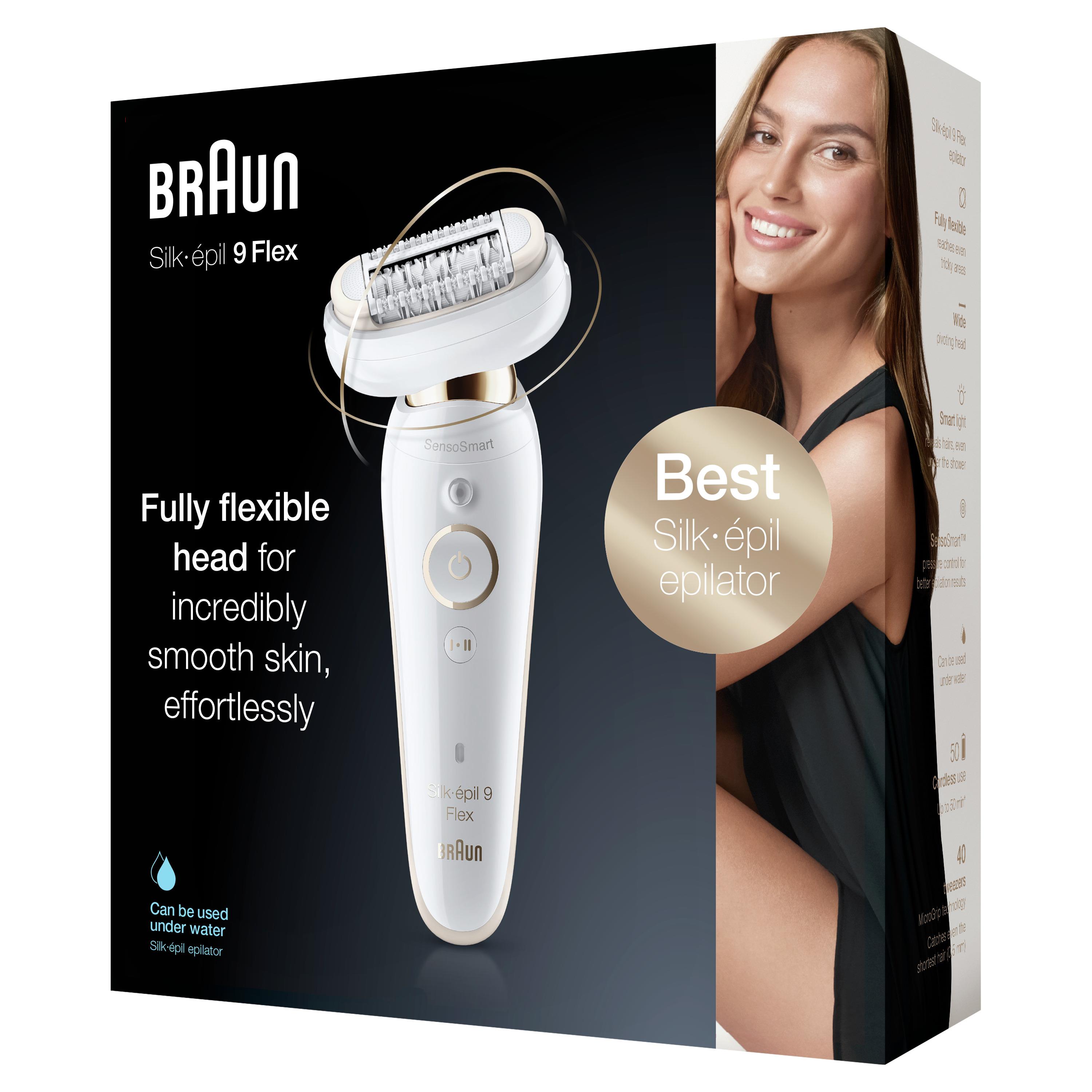 Braun Silk-épil 9 Flex 9001 Kablosuz, Islak&Kuru Epilatör + Seyahat Çantası - 7