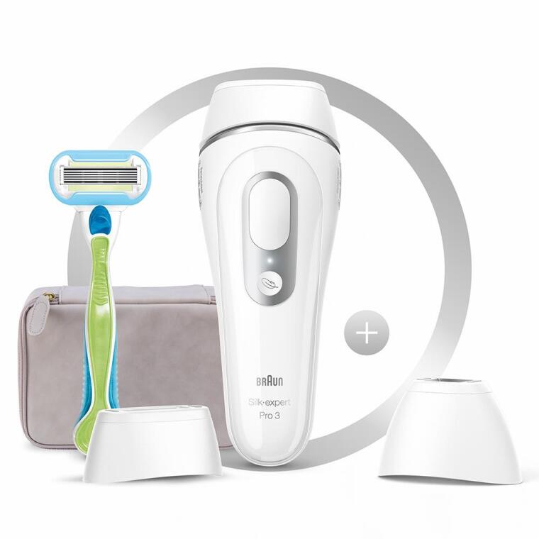Braun Silk Expert Pro 3 PL3133 300.000 Atımlı, 2 Başlıklı Yeni Nesil IPL + Seyahat Çantası - 1