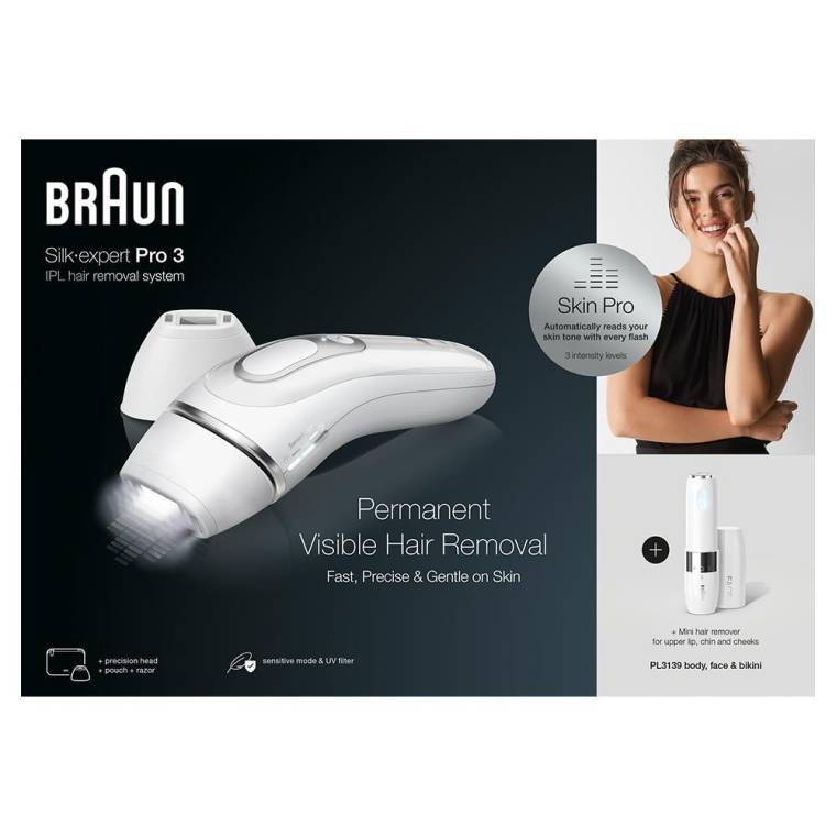 Braun Silk Expert Pro 3 PL3139 300.000 Atımlı, 2 Başlıklı Yeni Nesil IPL + FS1000 + Seyahat Çantası - 8