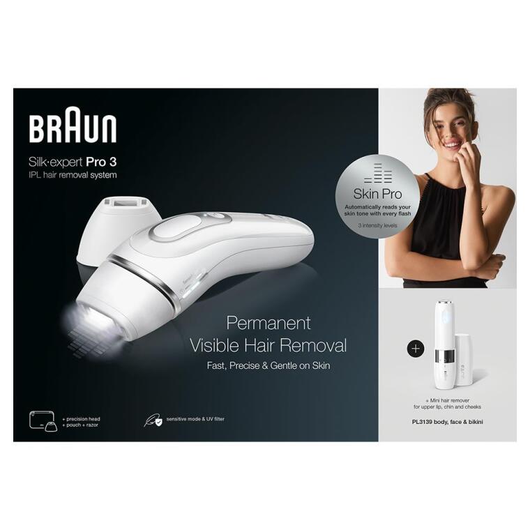 Braun Silk Expert Pro 3 PL3139 300.000 Atımlı, 2 Başlıklı Yeni Nesil IPL + FS1000 + Seyahat Çantası - 8