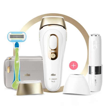 Braun Silk Expert Pro 5 PL5159 400.000 Atımlı, 2 Başlıklı Yeni Nesil IPL + FS1000 + Tasarım Çanta - 1