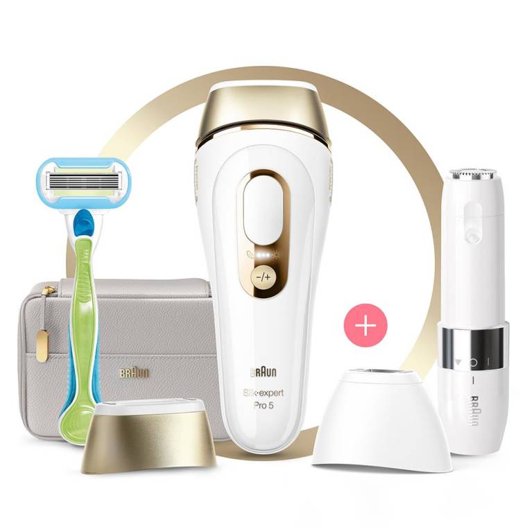 Braun Silk Expert Pro 5 PL5159 400.000 Atımlı, 2 Başlıklı Yeni Nesil IPL + FS1000 + Tasarım Çanta - 1