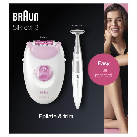 Braun Silk-épil 3 3321 Epilatör / Epilasyon + Bikini Trimmer - Thumbnail