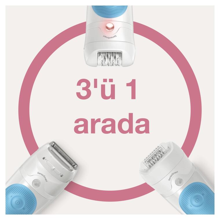 Braun Silk-épil 5 5610 SensoSmart Islak&Kuru Epilatör / Epilasyon - 4
