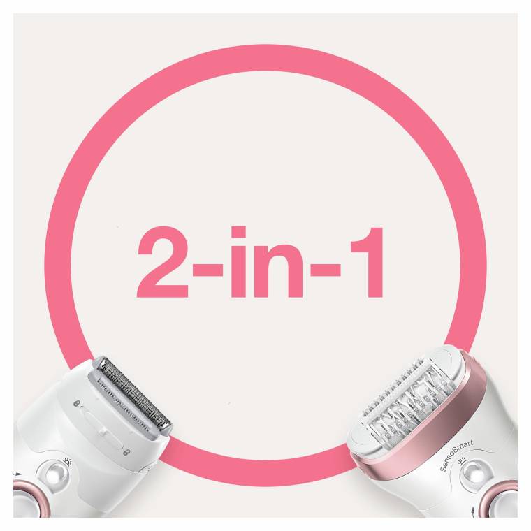 Braun Silk-épil 9 9730 SensoSmart, Kablosuz, Islak&Kuru, 2 Ek Parçalı, 2'si 1 Arada Epilatör - 4