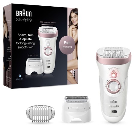 Braun Silk-épil 9 9730 SensoSmart, Kablosuz, Islak&Kuru, 2 Ek Parçalı, 2'si 1 Arada Epilatör - 6