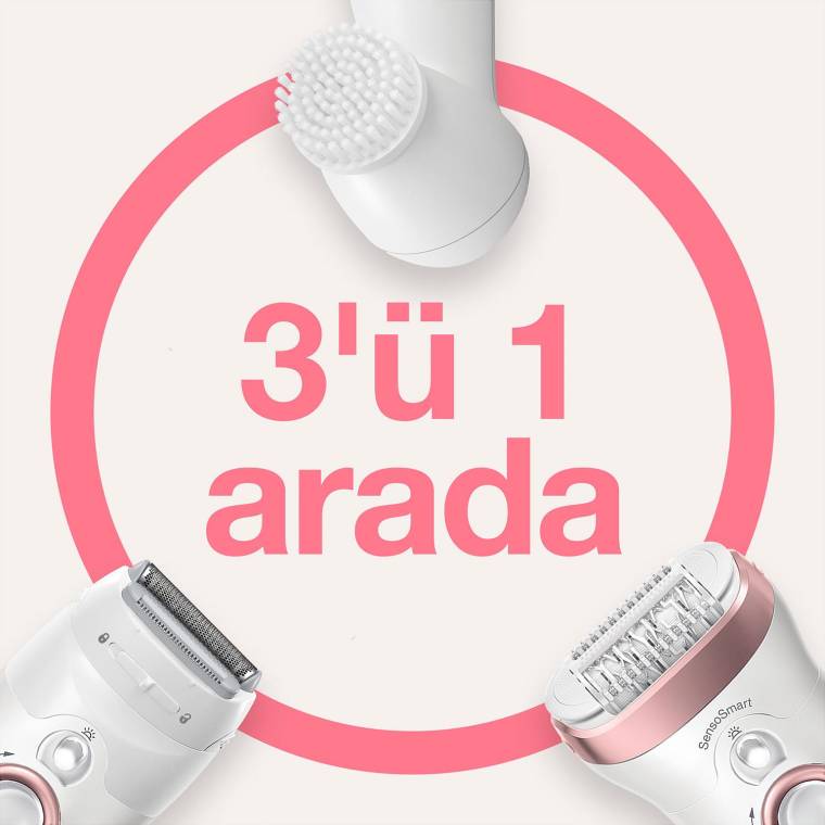 Braun Silk-épil 9 9855 SensoSmart, Kablosuz, Islak & Kuru, 3'ü 1 Arada Epilatör - 4