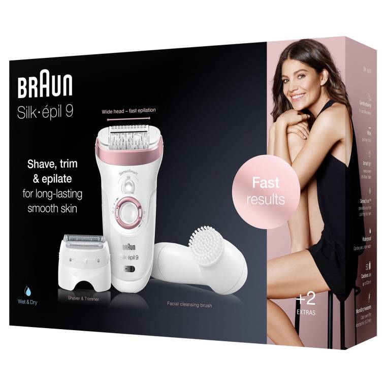 Braun Silk-épil 9 9855 SensoSmart, Kablosuz, Islak & Kuru, 3'ü 1 Arada Epilatör - 7
