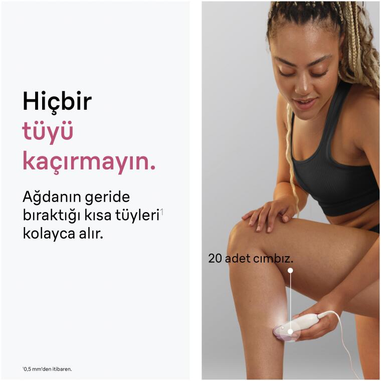 Braun Silk·épil 3 Kablolu Epilatör, Kalıcı Pürüzsüz Cilt, 3-202 - 3