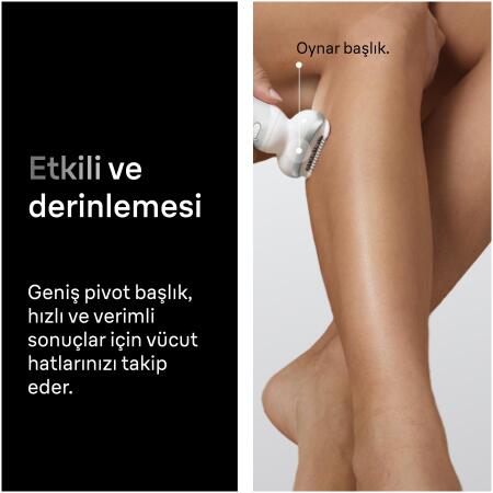 Braun Silk·épil 9 Epilatör, Islak ve Kuru, Kalıcı Pürüzsüz Cilt, 9-061 - 3