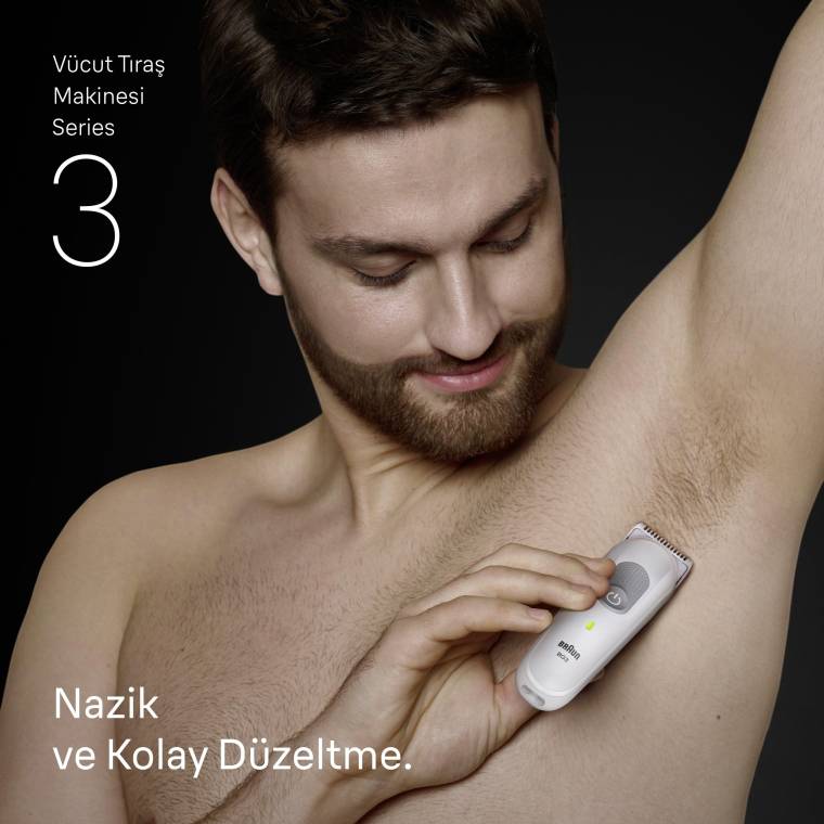 Braun Vücut Tıraş Makinesi Series 3, +2 Aksesuar, Su Geçirmez, BG3500 - 2