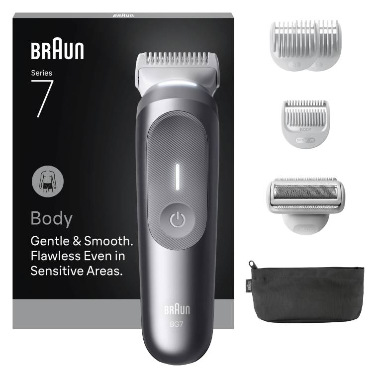 Braun Vücut Tıraş Makinesi Series 7, +6 Aksesuar, Kompakt, SmartLight, BG7550 - 1