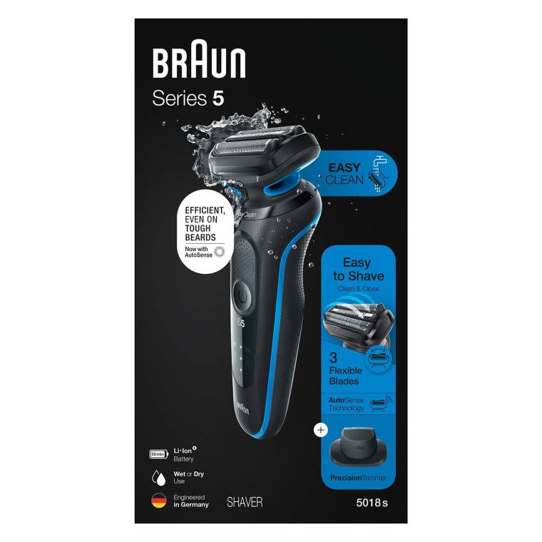 Braun Yeni Seri 5 B1200s Kablosuz Tıraş Makinesi, AutoSense, EasyClean, EasyClick, Islak & Kuru - 8