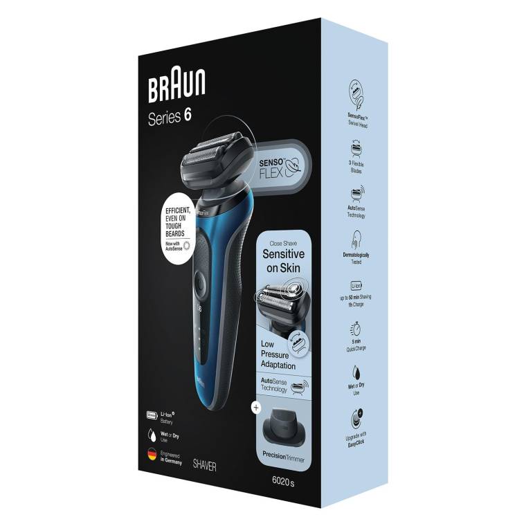 Braun Yeni Seri 6 B1200s Kablosuz Tıraş Makinesi, AutoSense, SensoFlex, EasyClick, Islak & Kuru - 7