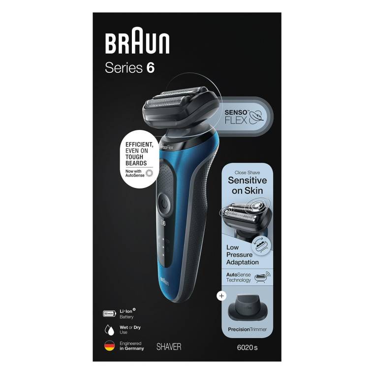 Braun Yeni Seri 6 B1200s Kablosuz Tıraş Makinesi, AutoSense, SensoFlex, EasyClick, Islak & Kuru - 8