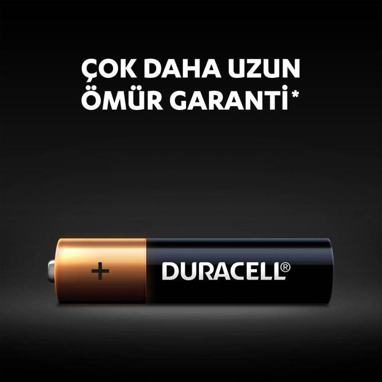 Duracell Alkalin AAA İnce Kalem Piller, 4’lü paket - 4