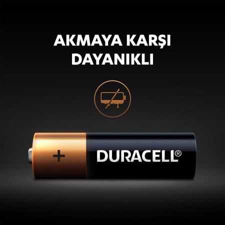 Duracell Alkalin AA Kalem Pil, 1,5 V LR6/MN1500, 10’lu Paket - Thumbnail