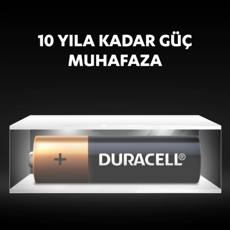 Duracell Alkalin AA Kalem Pil, 1,5 V LR6/MN1500, 10’lu Paket - Thumbnail