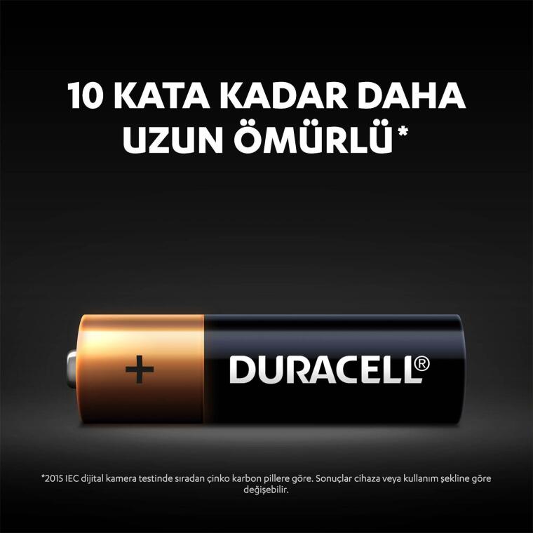 Duracell Alkalin AA Piller, 8'li paket - 4