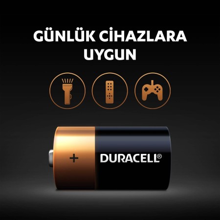 Duracell Alkalin C Piller, 2'li paket - Thumbnail