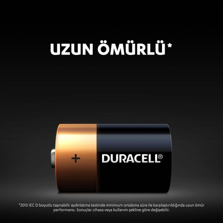 Duracell Alkalin D Piller, 2’li paket - Thumbnail