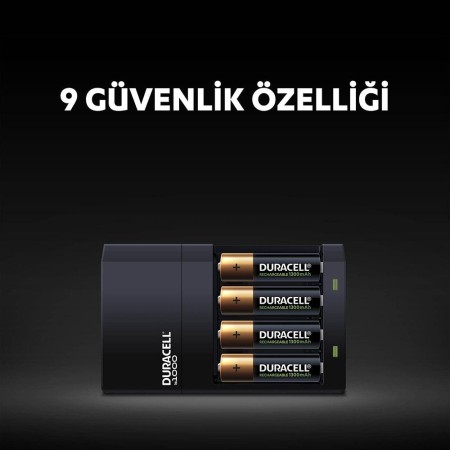 Duracell CEF 14 Şarj Aleti + 2'şer adet AA ve AAA Pil (Duracell 4 saat Şarj Cihazı, 1 adet) - Thumbnail