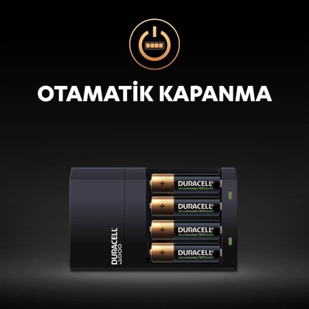 Duracell CEF 14 Şarj Aleti + 2'şer adet AA ve AAA Pil (Duracell 4 saat Şarj Cihazı, 1 adet) - Thumbnail