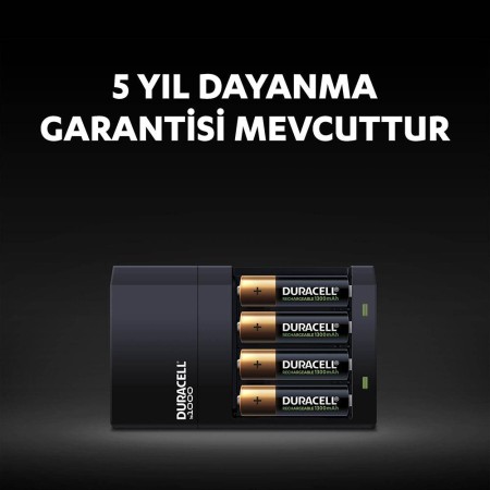 Duracell CEF 14 Şarj Aleti + 2'şer adet AA ve AAA Pil (Duracell 4 saat Şarj Cihazı, 1 adet) - Thumbnail