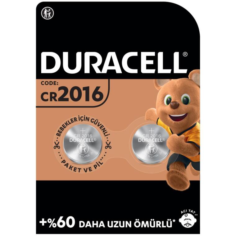 Duracell Düğme Pil 2016 2'li 3 Volt - 1