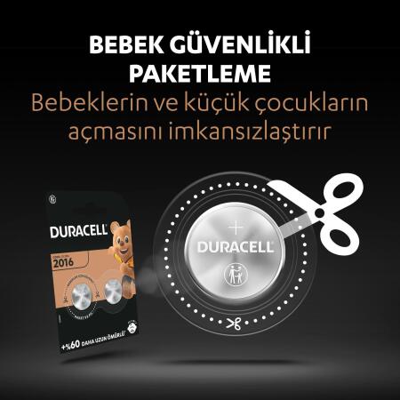 Duracell Düğme Pil 2016 2'li 3 Volt - 4