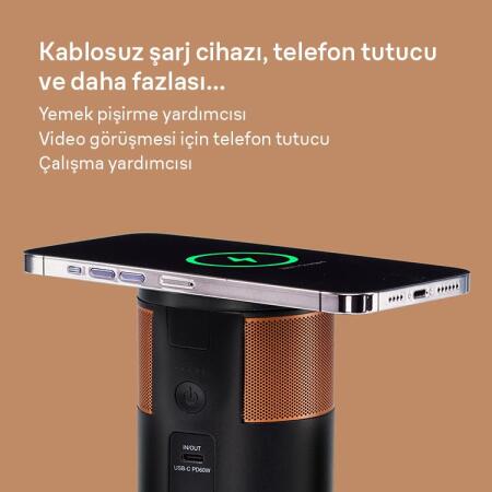 Duracell M100 Taşınabilir Şarj İstasyonu 15.000 mAh, 100W, USB-C, USB-A, Kablosuz Şarj - 5