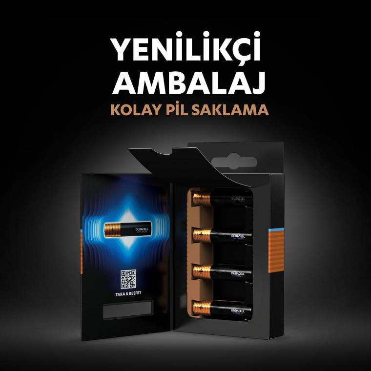 Duracell Optimum AAA Alkalin Pil, 1,5 V LR03 MN2400, 8’li paket - 5