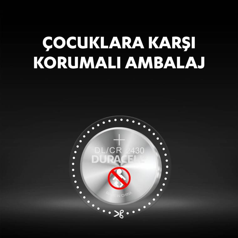 Duracell Özel 2430 Lityum Düğme Pil 3V (DL2430/CR2430) - 4