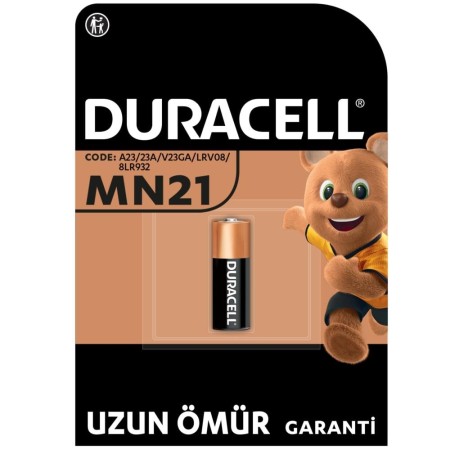 Duracell - Duracell Özel Alkalin MN21 Pil 12V, (A23 / 23A / V23GA / LRV08 / 8LR932)