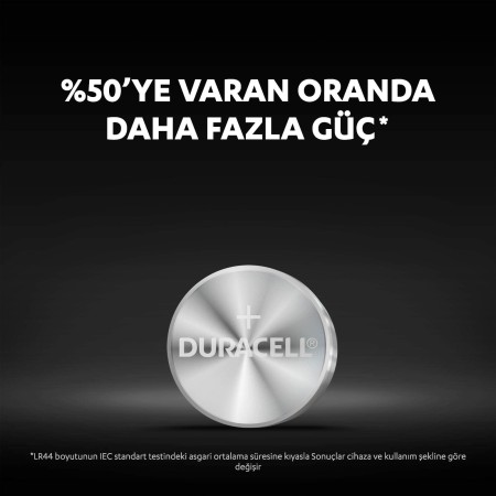 Duracell Özel LR44 Alkalin Düğme Pil 1,5V (76A / A76 / V13GA), 4'lü Paket - Thumbnail