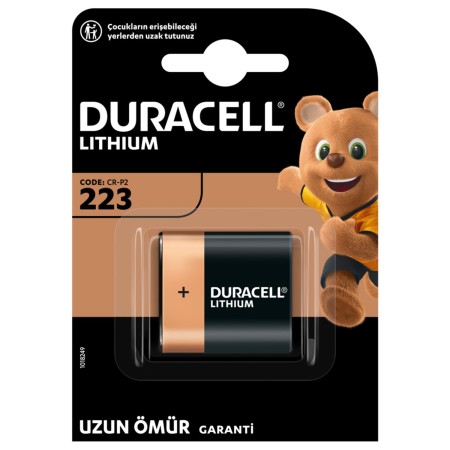 Duracell - Duracell Özel Yüksek Güçlü Lityum 223 Fotoğraf Pili 6V (223 / CR-P2)