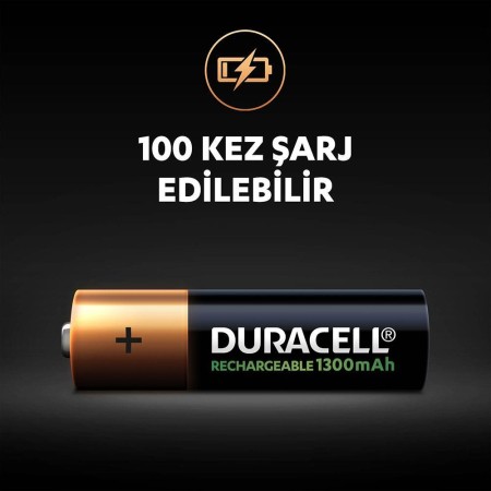 Duracell Şarj Edilebilir AA 1300mAh Piller, 2’li paket - 4