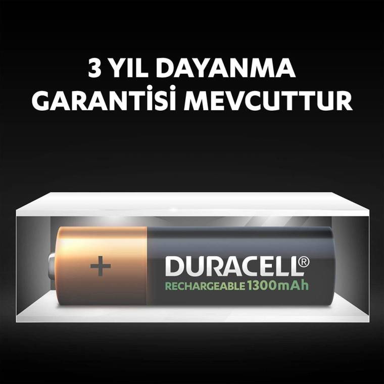 Duracell Şarj Edilebilir AA 1300mAh Piller, 2’li paket - 8