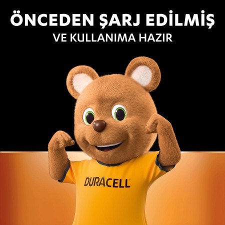 Duracell Şarj Edilebilir AAA 900 mAh İnce Kalem Pil, 2'li Paket - Thumbnail