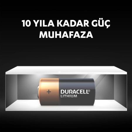 Duracell Yüksek Güçlü Lityum 123 Pil 3V, 2'li paket (CR123 / CR123A / CR17345) - Thumbnail