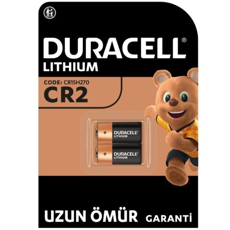 Duracell - Duracell Yüksek Güçlü Lityum CR2 Pil 3V (CR15H270), 2'li paket